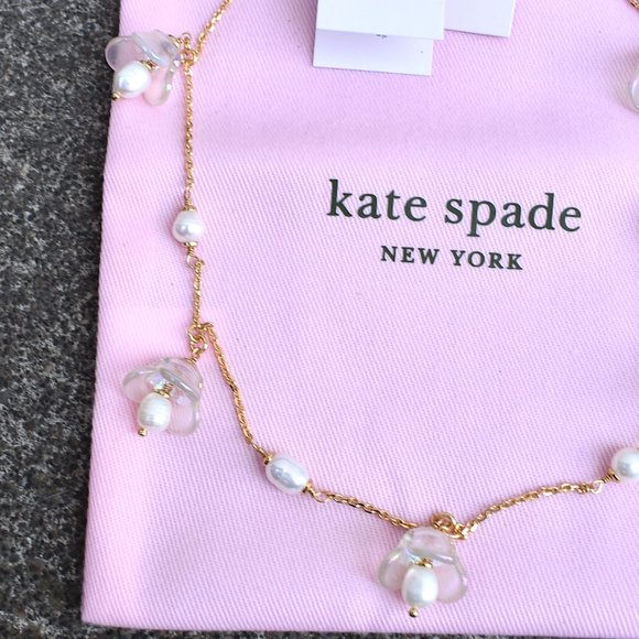kate spade | painted petal scatter necklace - Picture 3 of 10